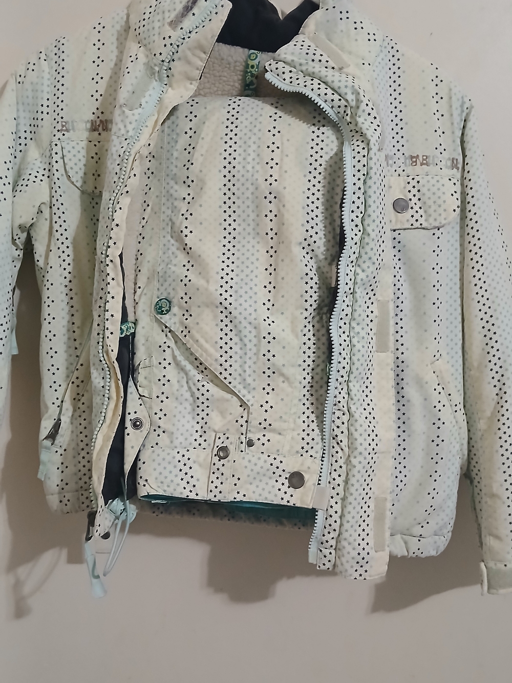 Burton Snow Suit Set Kids Light Mint Polka-Dot Winter Jacket  and Pant - Brand: